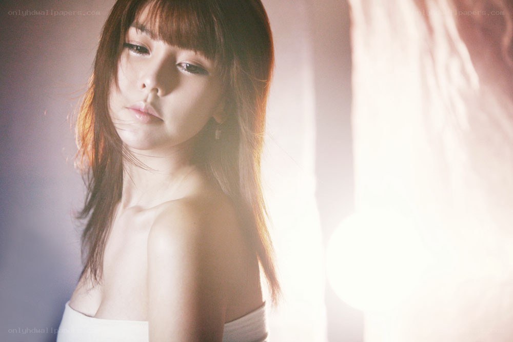 woman in soft light