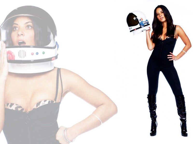 woman in space helmet