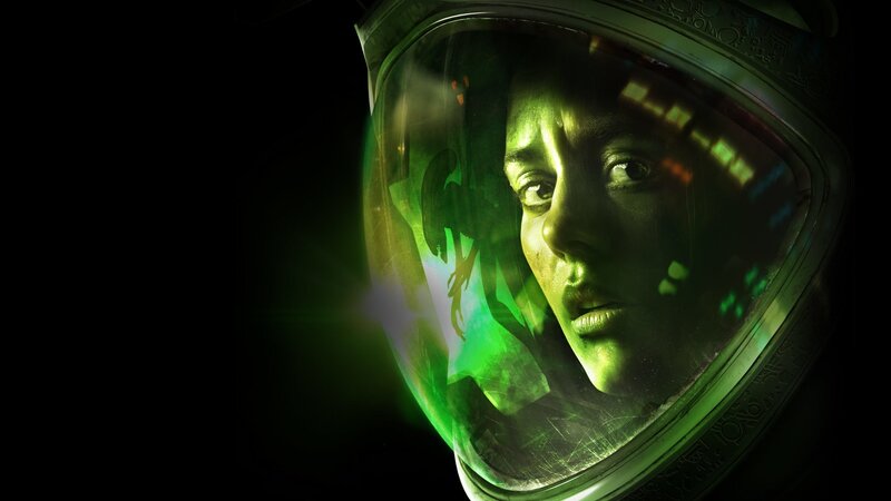 Woman in Space Helmet — Green, Dramatic, Night