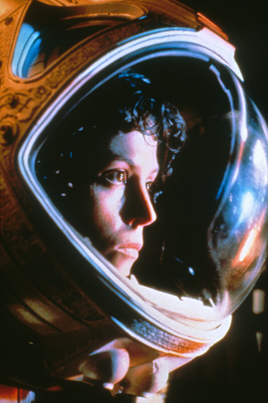 woman in space helmet