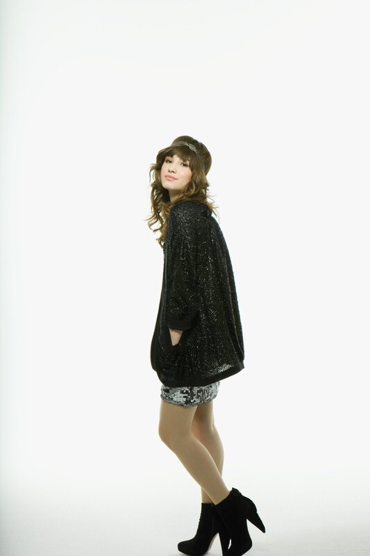 woman in sparkly black outfit