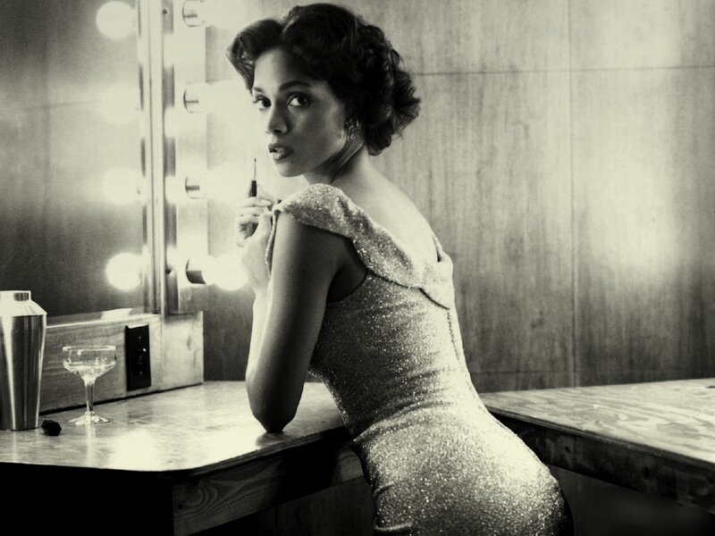 woman in sparkly dress
