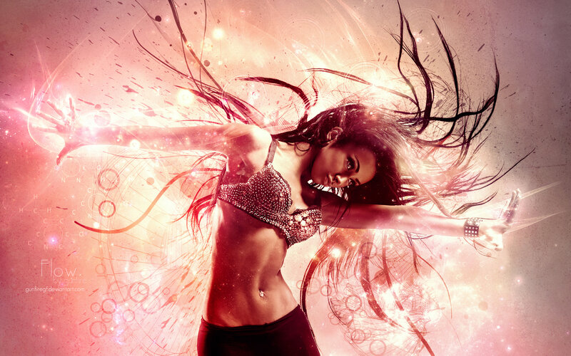 Woman in Sparkly Top — Pink