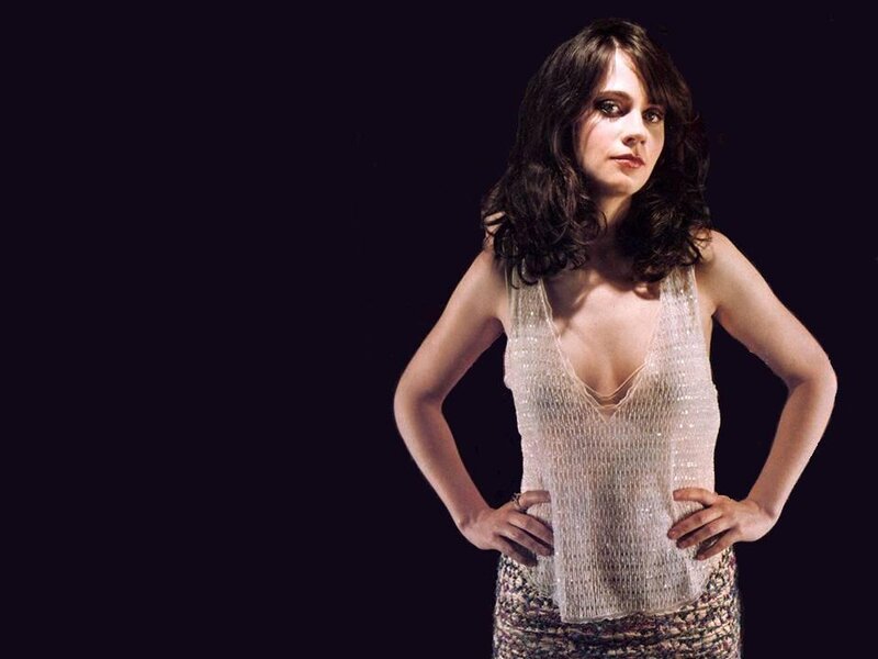 Woman in Sparkly Top — White