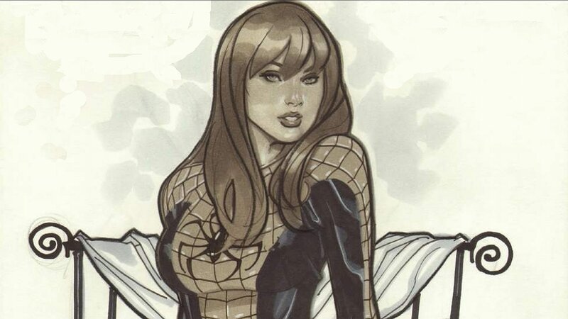 Woman in Spider-suit — Brown