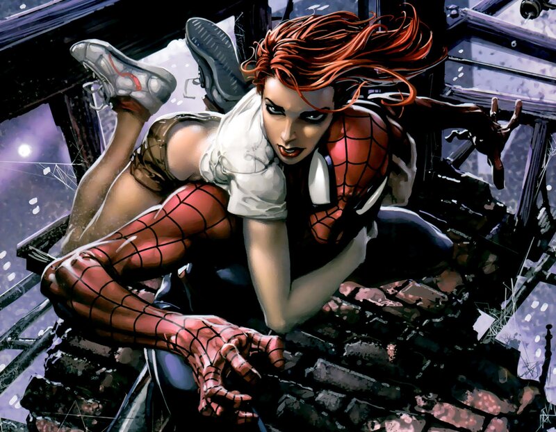 Woman in Spider-suit — Red