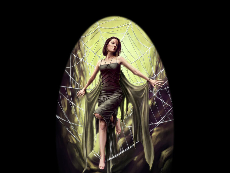 Woman in Spiderweb