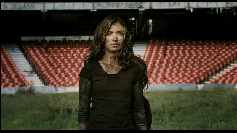 woman in stadium