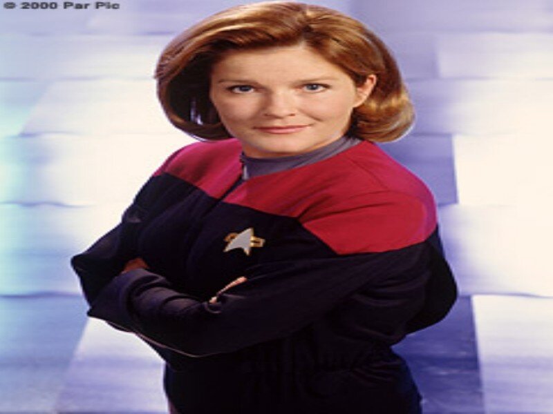 Woman in Starfleet Uniform