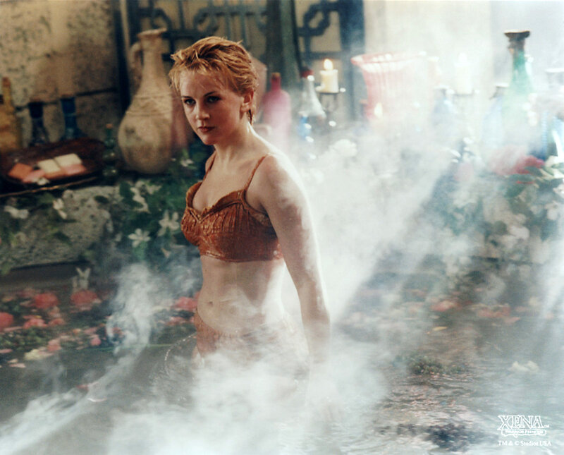 Woman in Steaming Bath — White
