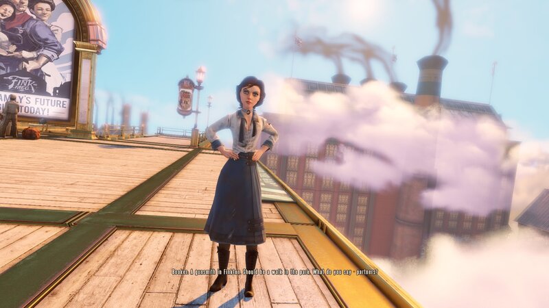 Woman in Steampunk Outfit — Blue, Dramatic, Afternoon