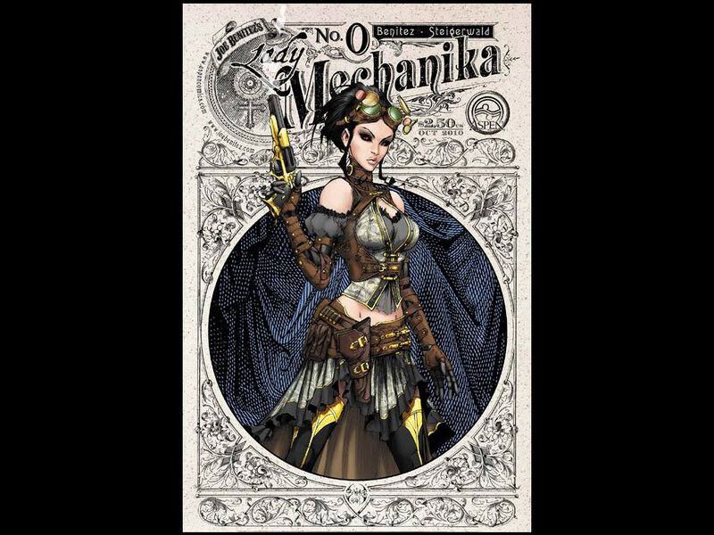 Woman in Steampunk Outfit — Brown, Dramatic