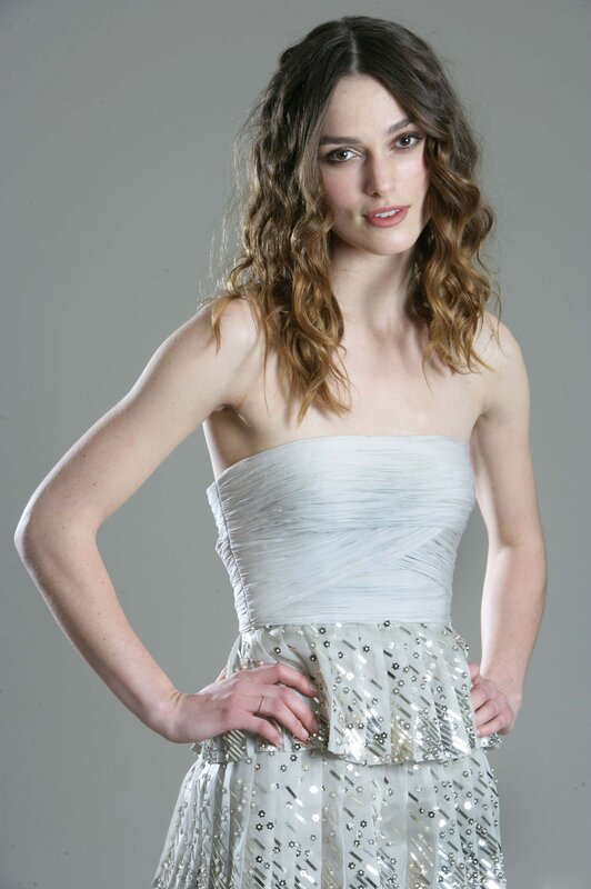 woman in strapless dress
