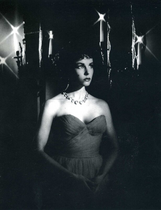 woman in strapless dress