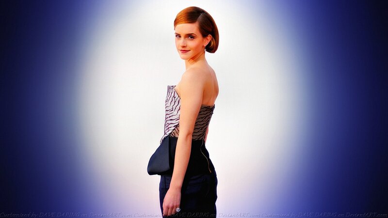 Woman in Strapless Dress — Blue, Dramatic, Photograph, Handbag