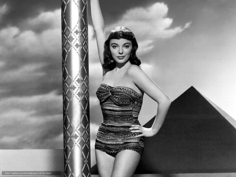 Woman in strapless swimsuit