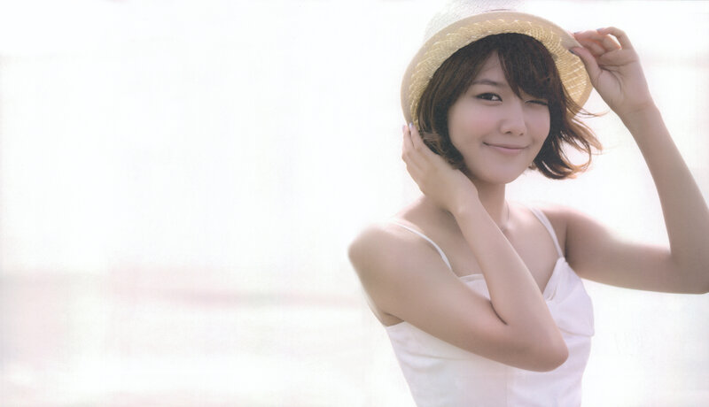 Woman in Straw Hat — White, Serene, Afternoon, Photograph