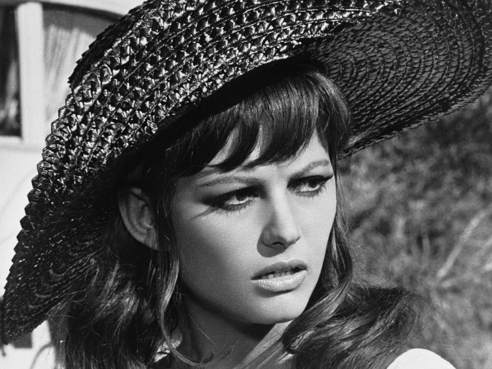 woman in straw hat