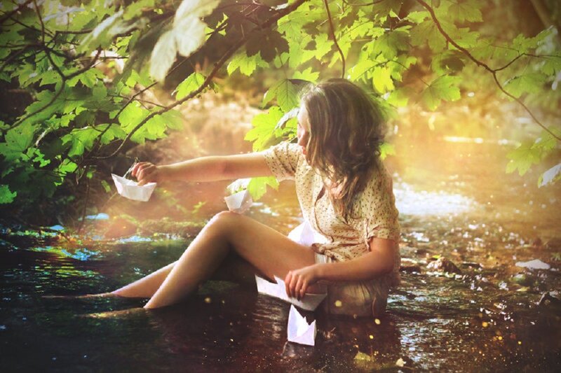 Woman in Stream