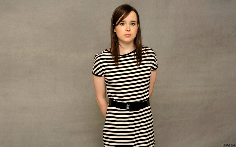 woman in striped dress