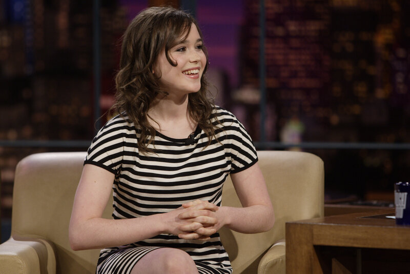 Woman in Striped Dress — Black, Relaxed, Night