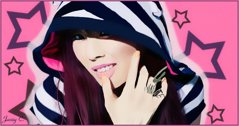 Woman in Striped Hoodie — Pink, Playful