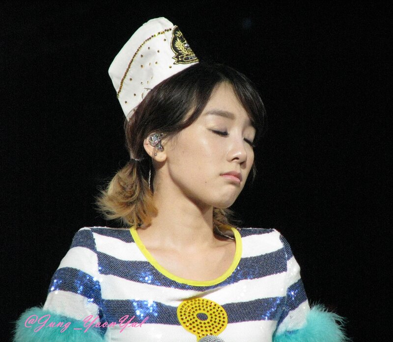 woman in striped outfit
