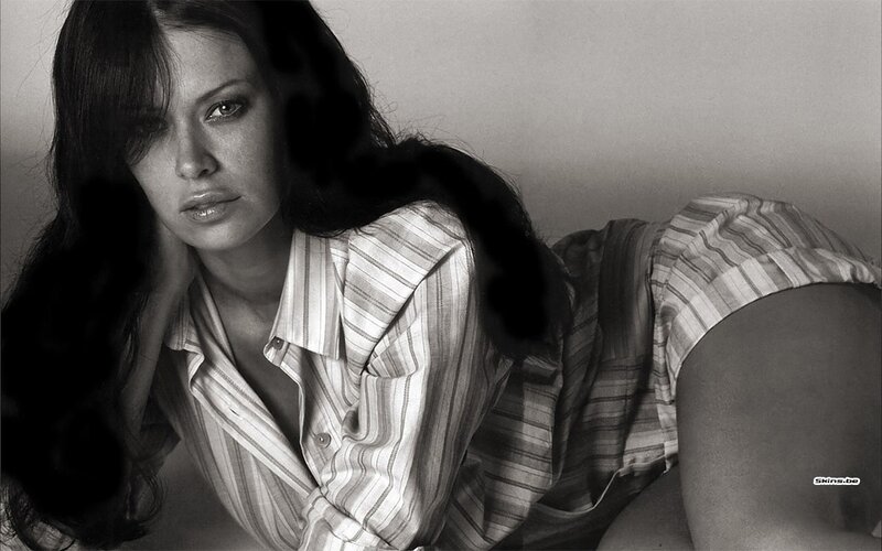 woman in striped pajamas