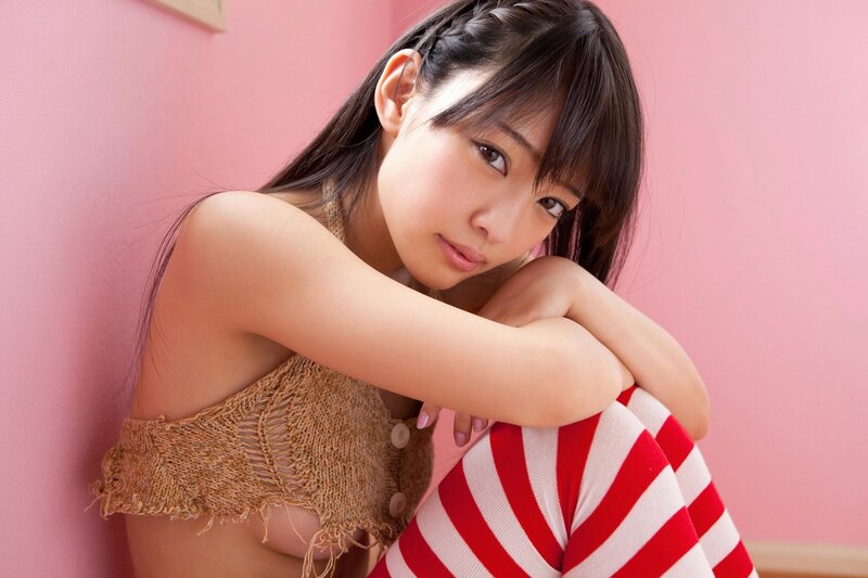 woman in striped pants