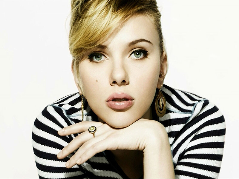 woman in striped shirt