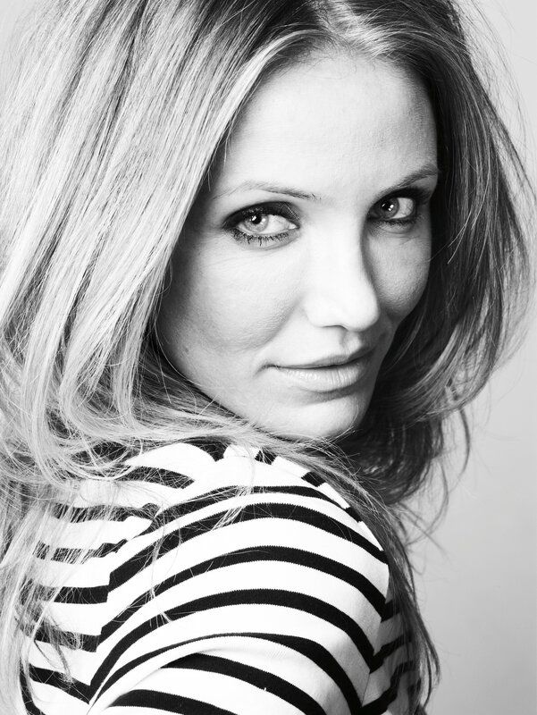 woman in striped shirt