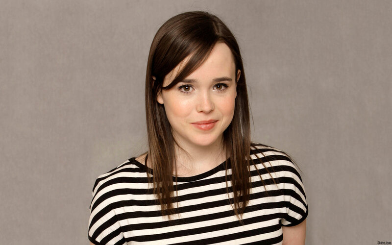 woman in striped shirt