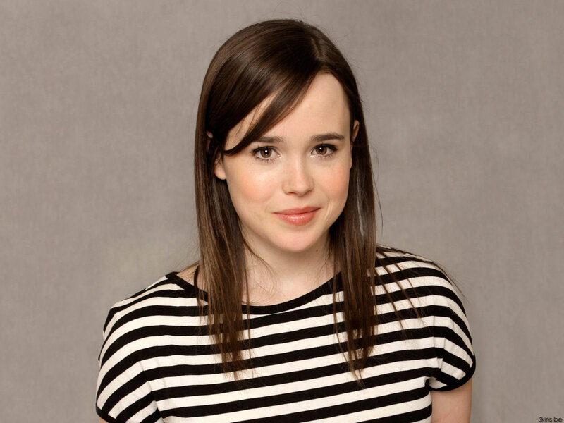 woman in striped shirt