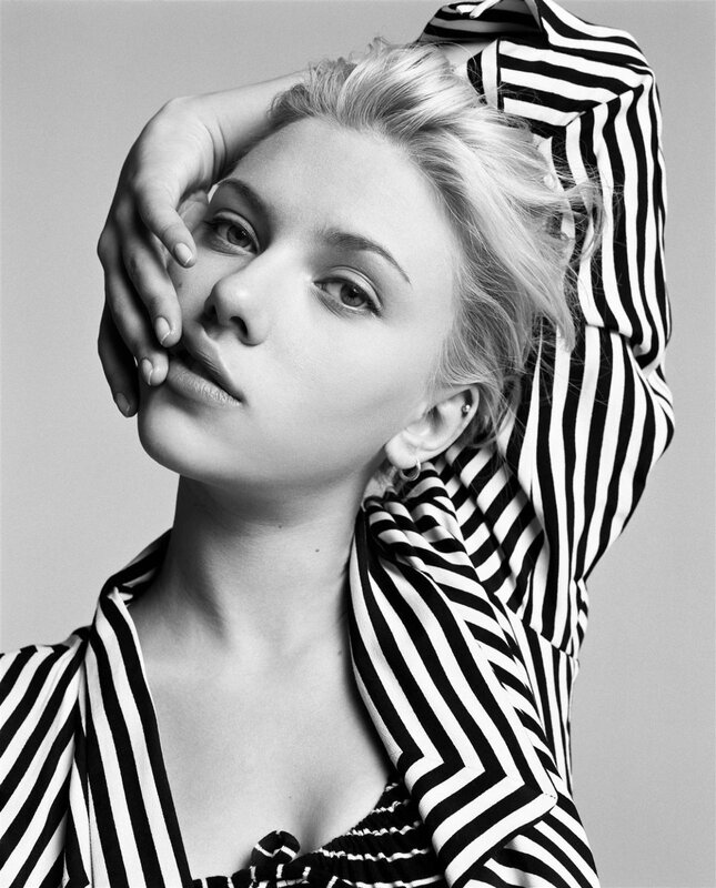 woman in striped shirt