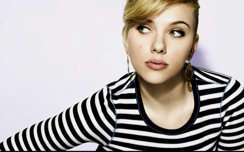 woman in striped shirt