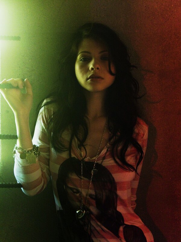 woman in striped shirt