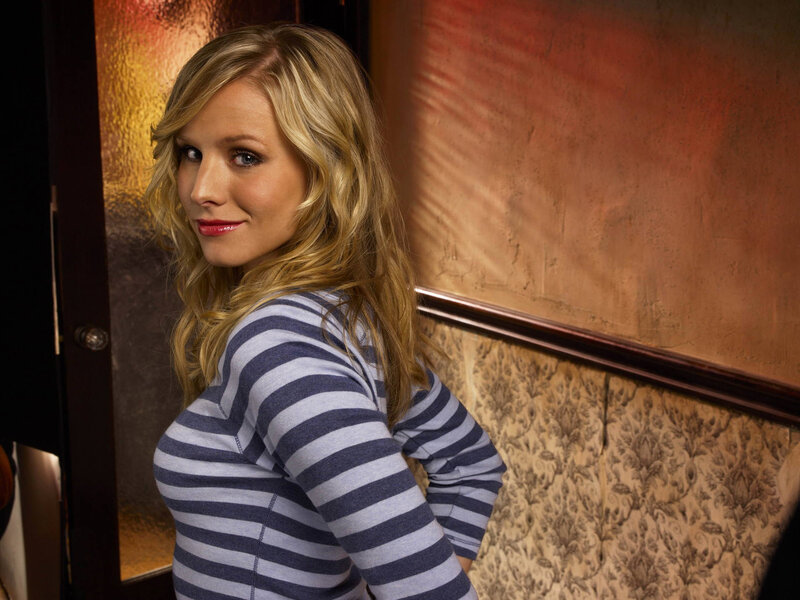 woman in striped shirt