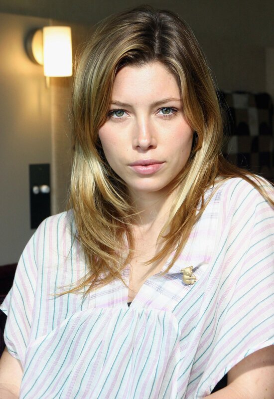 woman in striped shirt