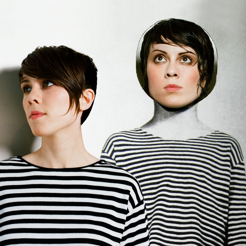 woman in striped shirt