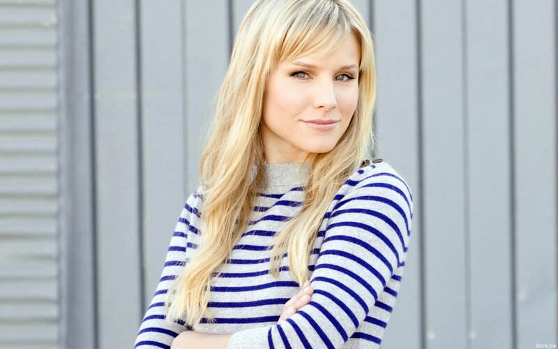 woman in striped sweater