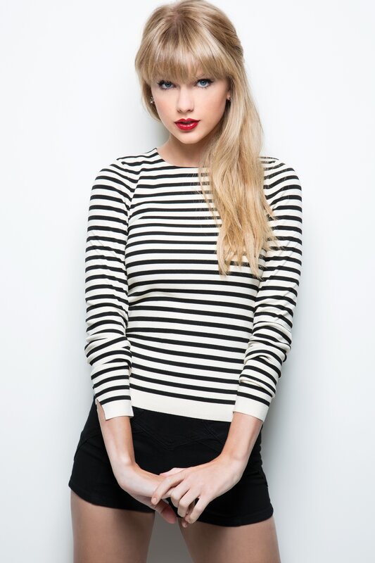 woman in striped sweater