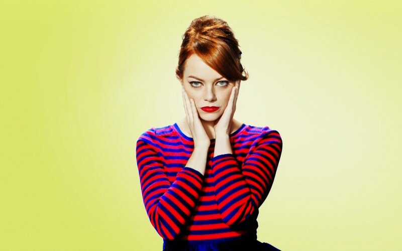 woman in striped sweater