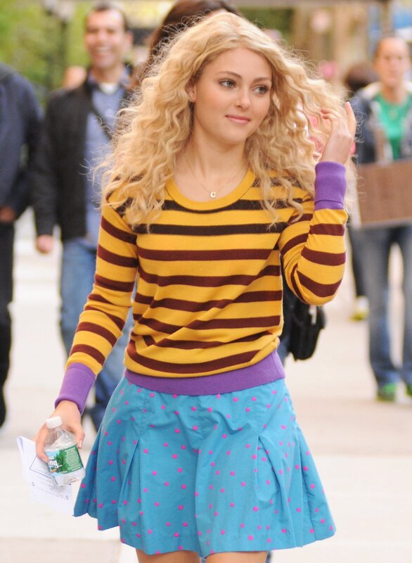 woman in striped sweater