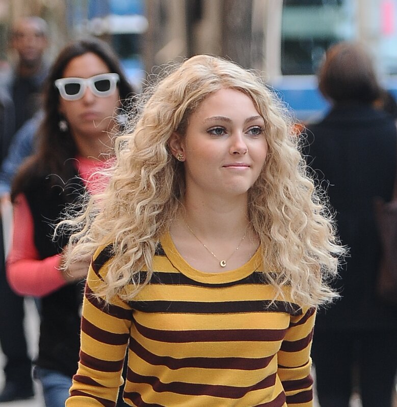 woman in striped sweater