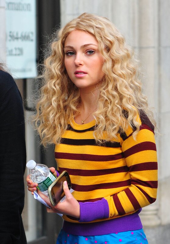 woman in striped sweater