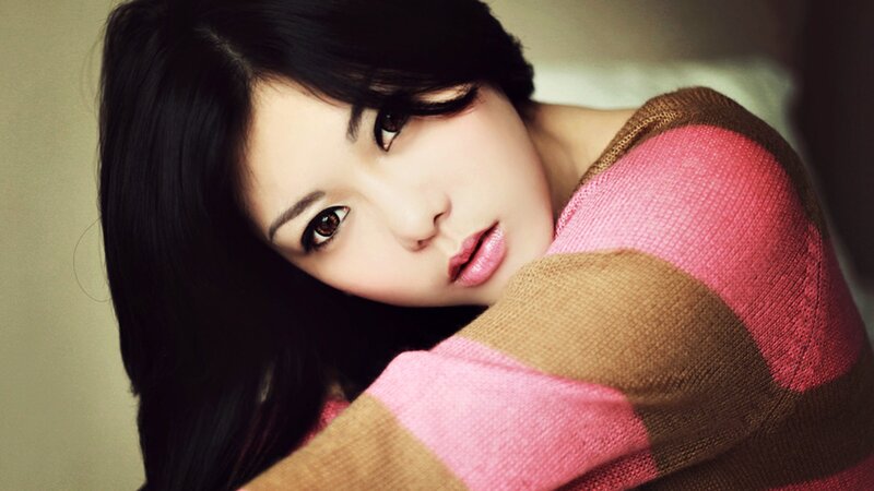 woman in striped sweater