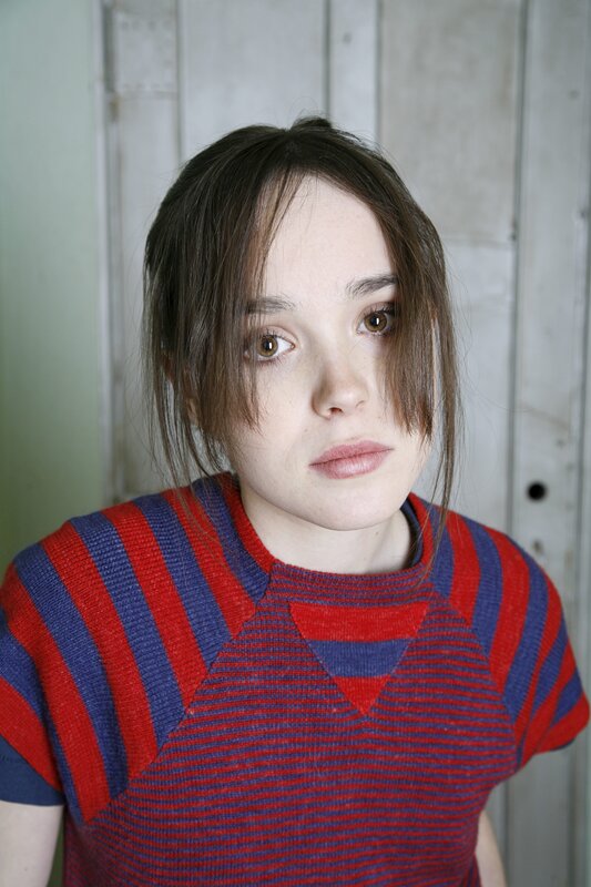 woman in striped sweater