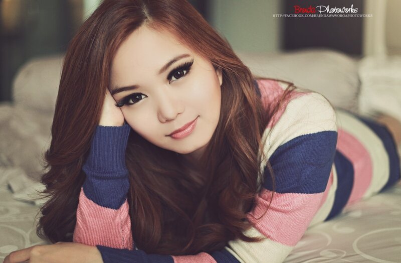 woman in striped sweater