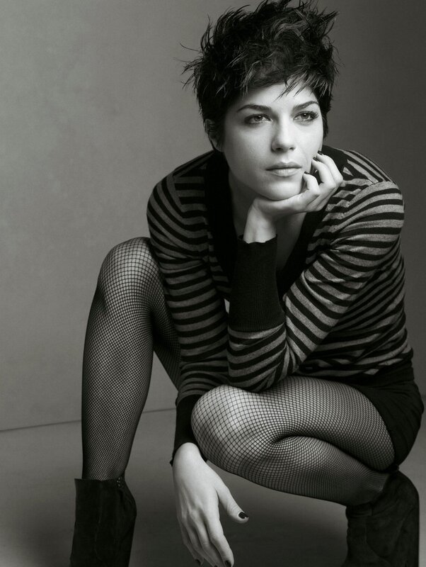 woman in striped sweater