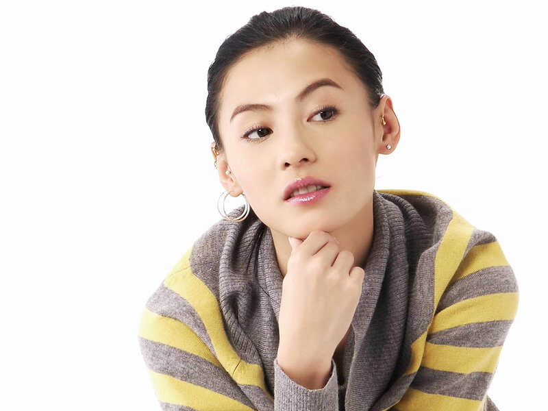 woman in striped sweater